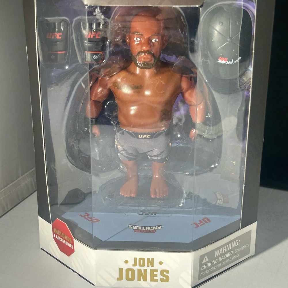 UFC Jon Jones Figure - Brown Skin, Black Shorts